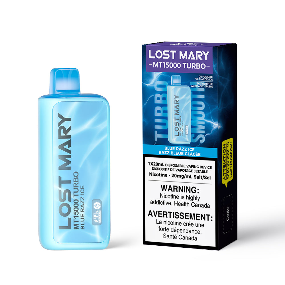 Lostmary MT15000 Blue Razz Ice Disposable Vape – Lost Mary